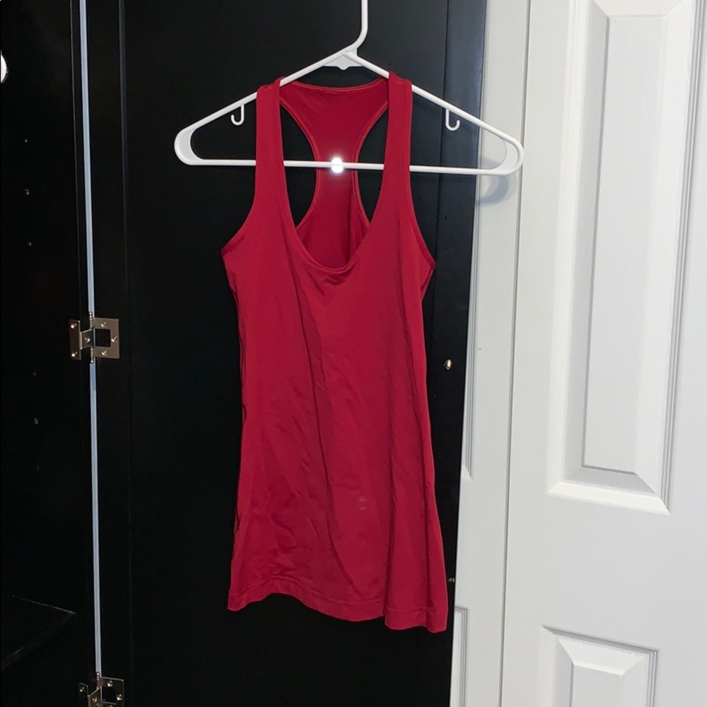 LULU LEMON RACER BACK MAROON TANK